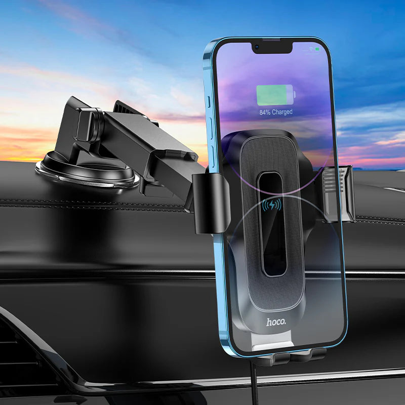 HOCO HW3 Wireless Charging Car Holder for Dashboard