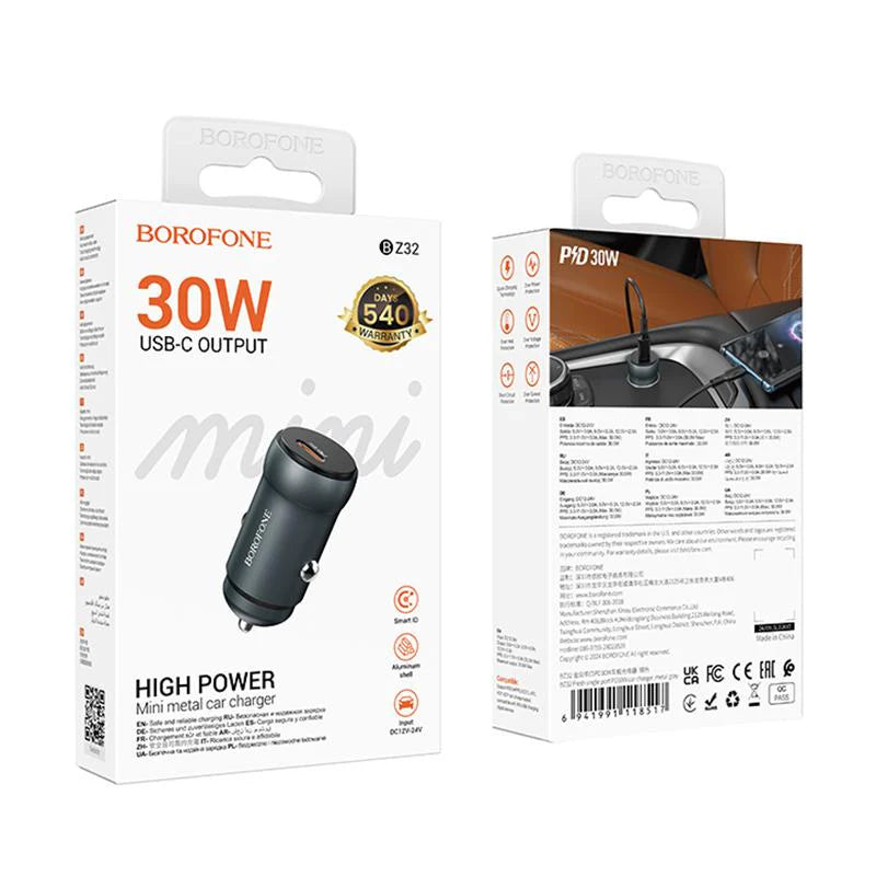 HOCO BOROFONE BZ32 PD30W Type-C Car Charger