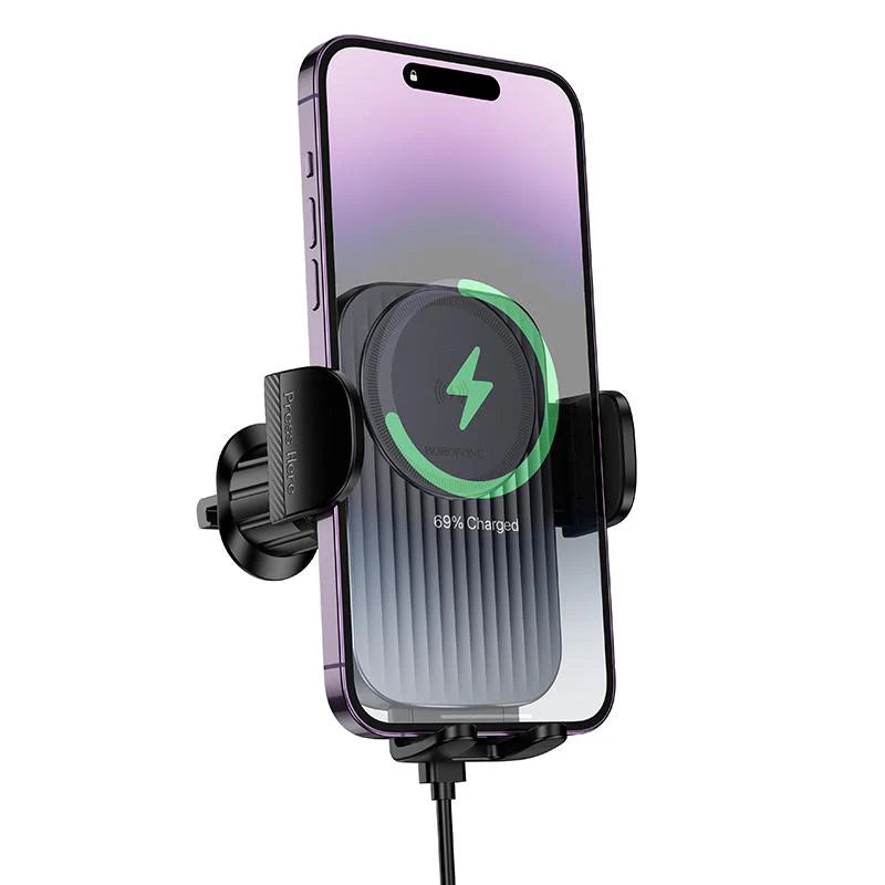HOCO BOROFONE BH221 Wireless Fast Charging Car Holder for Air Outlet