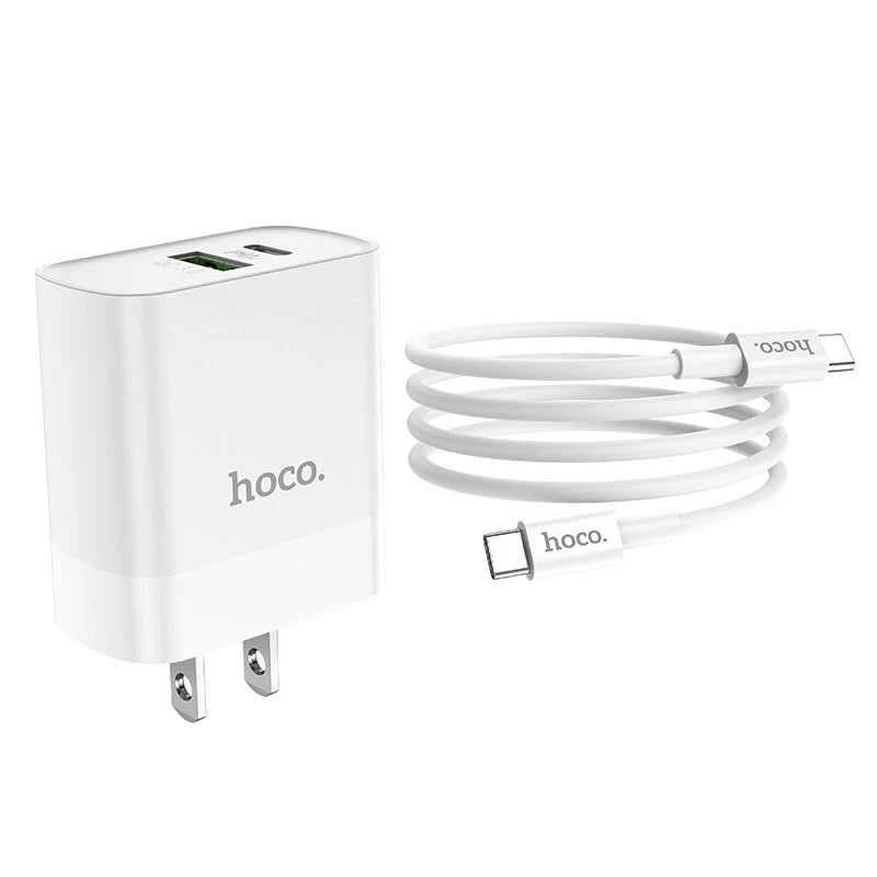HOCO C80 PD20W + QC3.0 Dual-port Charger (US) Set