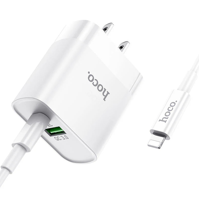 HOCO C80 PD20W + QC3.0 Dual-port Charger (US) Set
