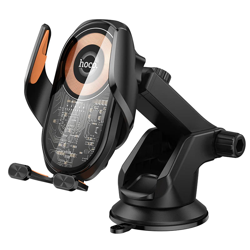 HOCO HW34 3-Axis Linkage Wireless Charging Car Holder for Dashboard/Center Console