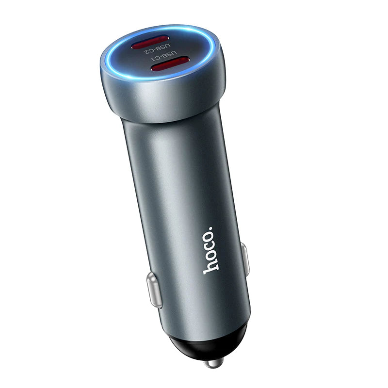 HOCO Z54B PD60W USB-C / Type-C Dual Port Car Charger