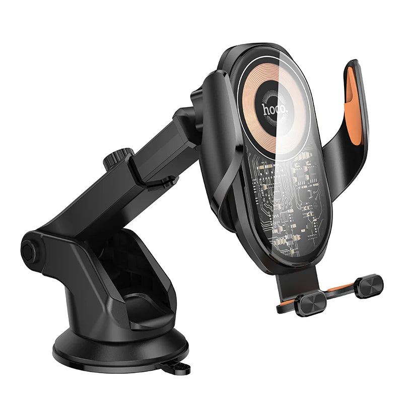 HOCO HW34 3-Axis Linkage Wireless Charging Car Holder for Dashboard/Center Console