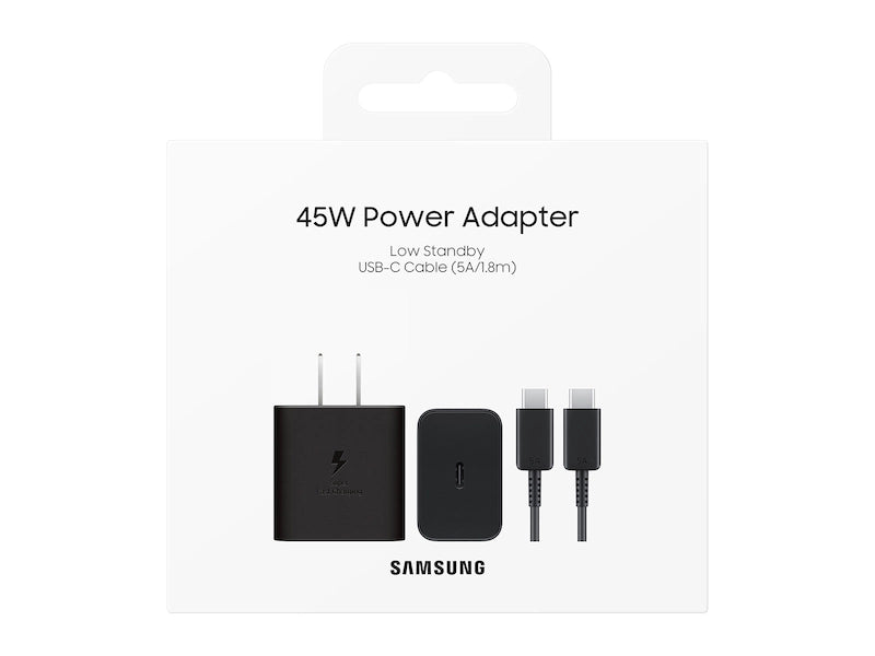 45W PD Power Adapter without Cable, Black