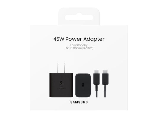 45W PD Power Adapter without Cable, Black